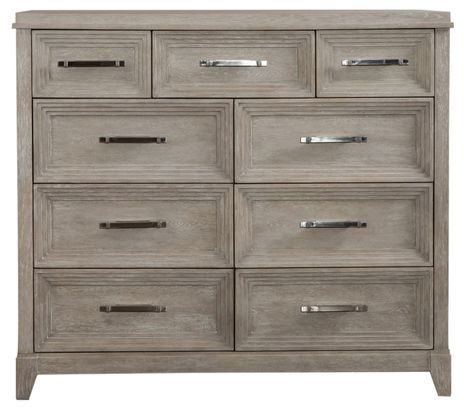 Liberty Furniture Belmar Washed Taupe & Silver Champagne Dresser 1
