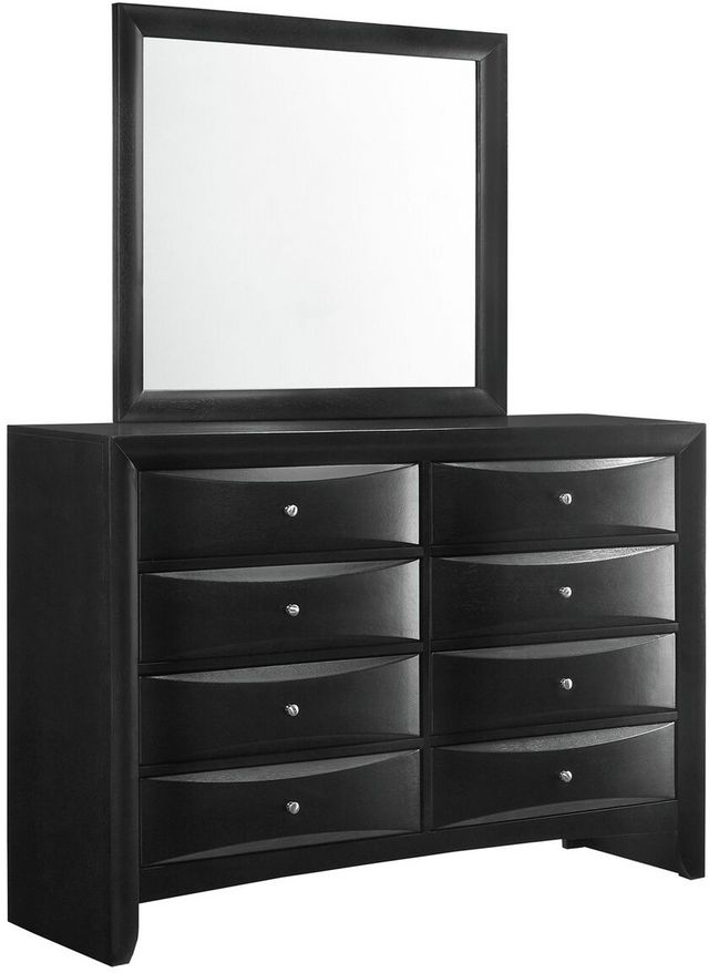 Elements International Emily Black Dresser And Mirror Set Fischer Furniture Rapid City Sd