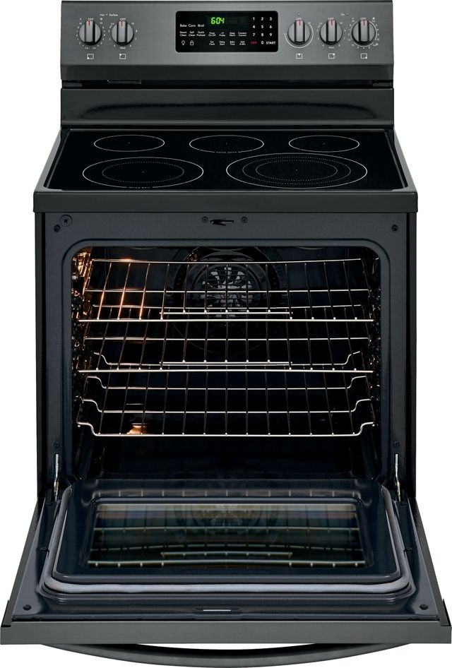 Frigidaire Gallery® 29.88" Black Stainless Steel Free Standing Electric Range 1