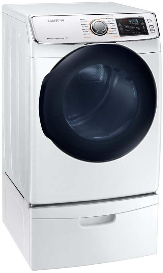 Samsung 7.5 Cu. Ft. White Front Load Gas Dryer 16