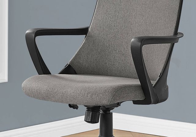 Monarch Specialties Inc. Black/Dark Grey Office Chair-1