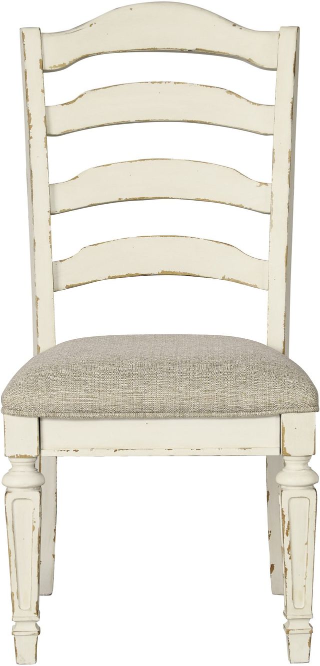 Signature Design by Ashley® Realyn Chipped White Dining Side Chair 1