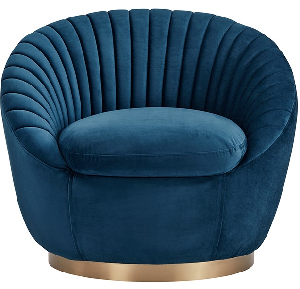 navy swivel accent chair