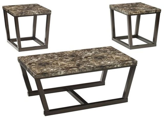 Signature Design by Ashley® Kraleene 3-Piece Brown Occasional Table Set