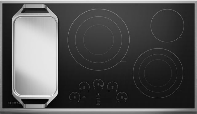Monogram® 36" Stainless Steel Touch Control Electric Cooktop-3