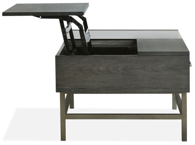 Magnussen Home® Fulton Smoke Anthracite Lift Top Cocktail Table-2