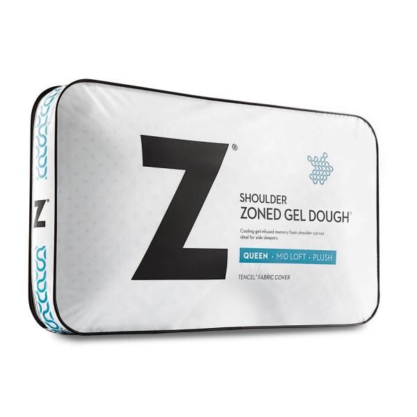 Malouf® Z™ Shoulder Zoned Gel Dough® Queen Pillow 12