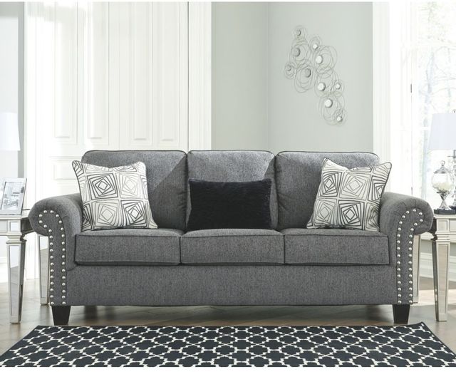 Benchcraft® Agleno Charcoal Sofa 1