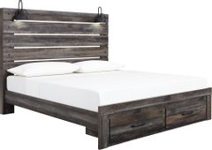 Signature Design by Ashley® Drystan Brown King Panel Bed with Storage Footboard P06308147