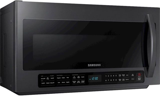 Samsung 2.1 Cu. Ft. Fingerprint Resistant Black Stainless Steel Over The Range Microwave 5