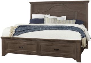 Vaughan-Bassett Bungalow Folkstone Queen Mantel Bed with Footboard Storage