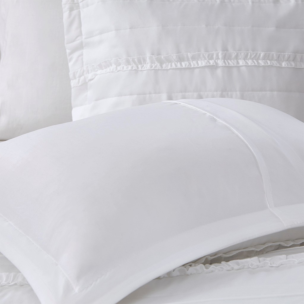 Olliix By Madison Park Celeste White Piece In Duvet Set Big Sandy Superstore Furniture