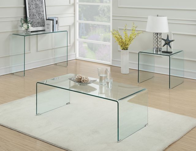 Coaster® Clear Rectangular Sofa Table 3
