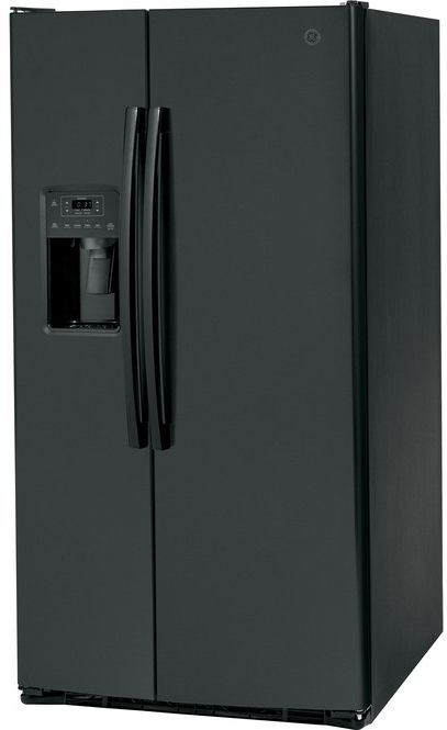 GE® 25.3 Cu. Ft. Black Side-by-Side Refrigerator 2