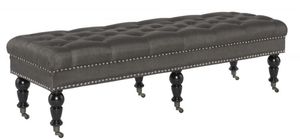Linon Isabelle Charcoal 62" Accent Bench