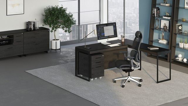 BDI Sequel® Black/Charcoal Desk 8