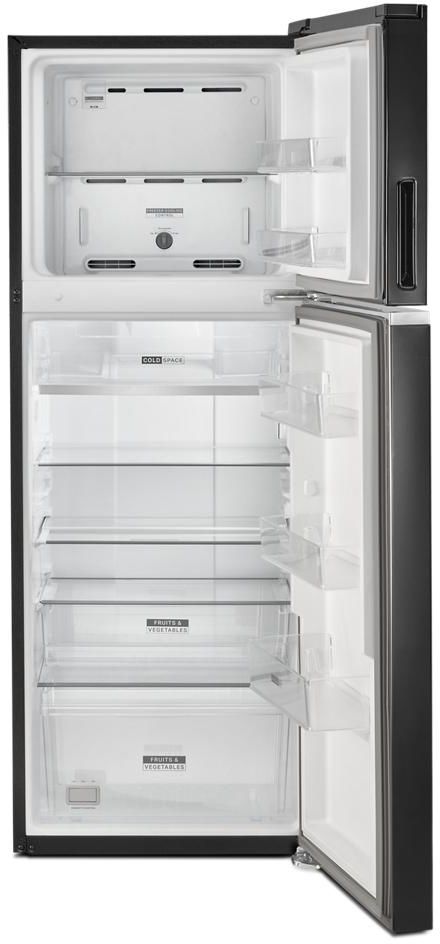 Whirlpool® 12.9 Cu. Ft. Black Built In Top Freezer Refrigerator 4