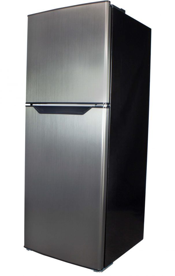 Danby® 7.0 Cu. Ft. Black/Stainless Look Top Freezer Refrigerator 2