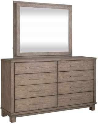 Liberty Furniture Canyon Road Beige Dresser and Mirror