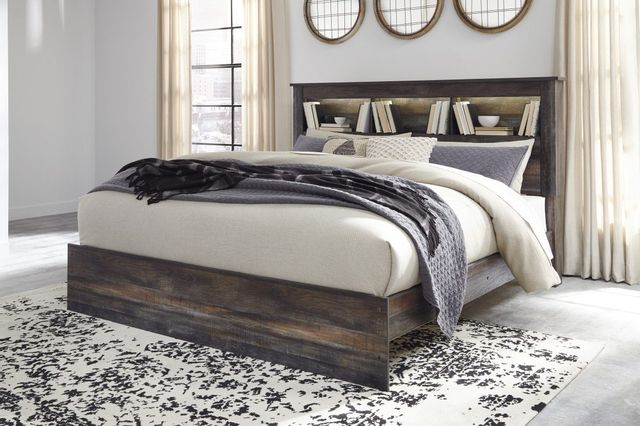 Signature Design by Ashley® Drystan Brown King Bookcase Bed-1
