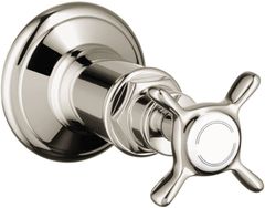 AXOR Montreux Polished Nickel Volume Control Trim with Cross Handle