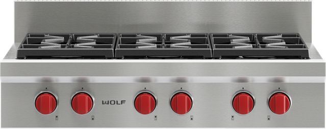Wolf® 36" Stainless Steel Sealed Burner Rangetop Riser 1