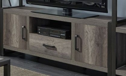 Liberty Furniture Tanners Creek Gray Entertainment Center with Piers 1