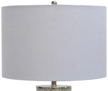 Crestview Collection Frost Nickel/Off-White/White Table Lamp-2