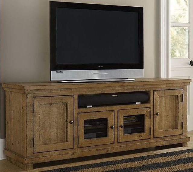 Progressive® Furniture Willow Distressed Pine 74" Console-2