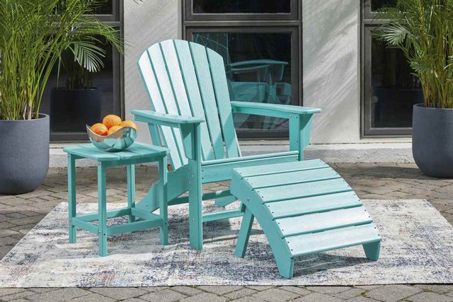 Signature Design by Ashley® Sundown Treasure 2-Piece Turquoise Outdoor Seating Set 3