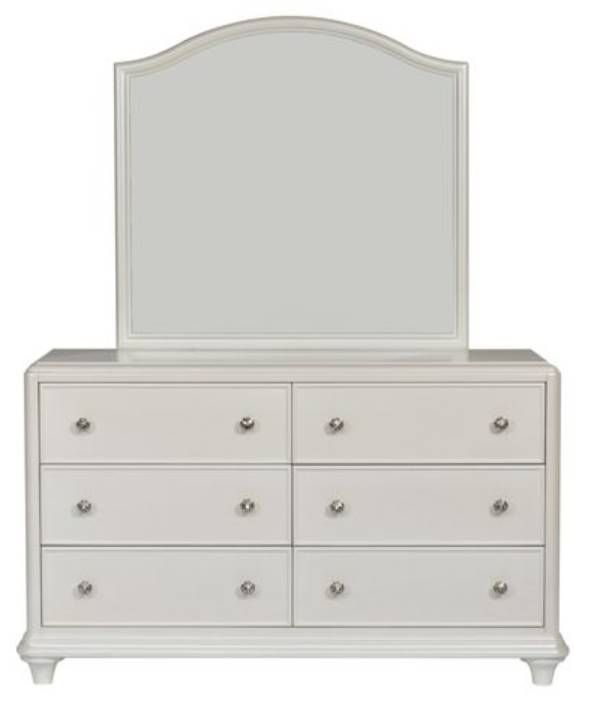 Liberty Stardust Iridescent White Dresser & Mirror 0