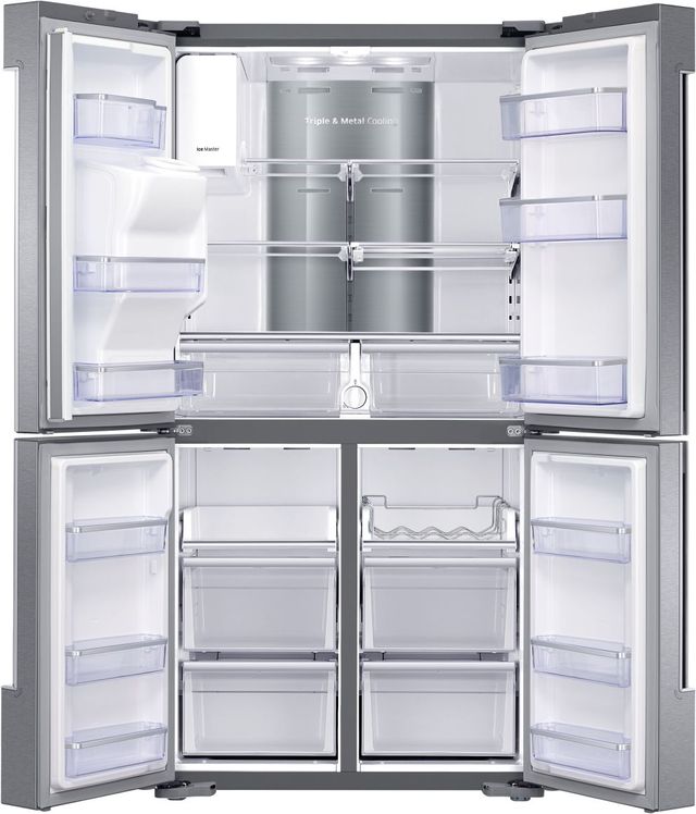 Samsung 22 Cu. Ft. Counter Depth 4-Door Flex™ Refrigerator-Fingerprint Resistant Stainless Steel 20