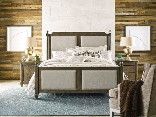 American Drew® Anson Sunderland Hickory Veneers Upholstered California King Bed 2