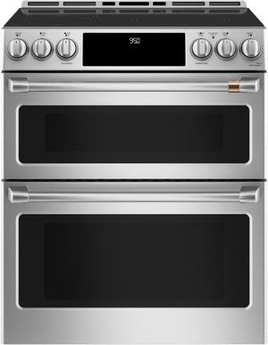 Café™ 30" Stainless Steel Slide In Double Oven Induction Range