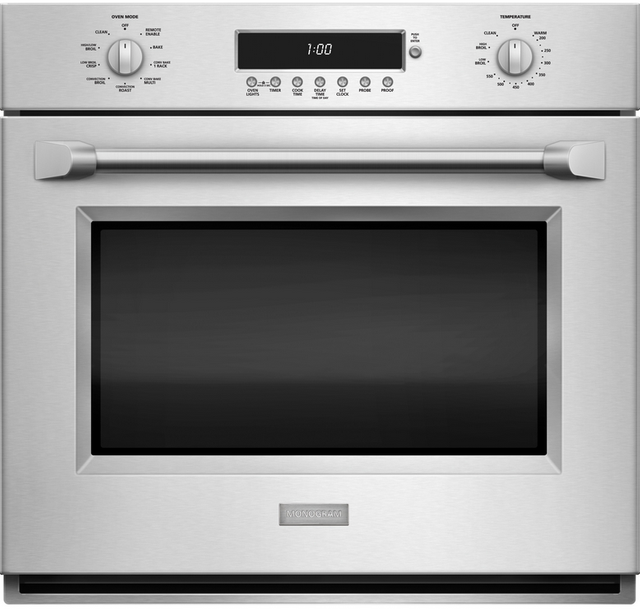 Monogram® 30" Professional Electronic Convection Single Wall Oven-Stainless Steel 0