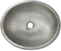 Native Trails Rolled Classic Brushed Nickel Drop-In Bathroom Sink