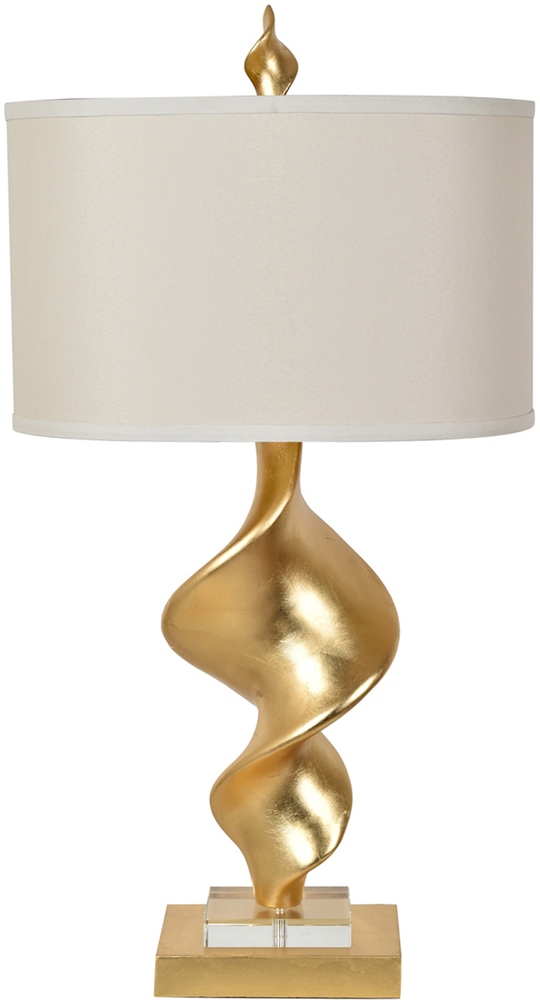 Crestview Collection Summit Gold Leaf Table Lamp