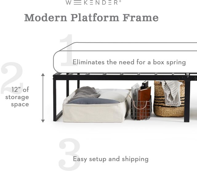 Weekender® Modern Platform 1 Piece King  Bed Frame 2