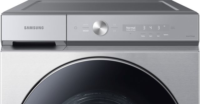 Samsung Bespoke 8900 Series 5.3 Cu. Ft. Silver Steel Front Load Washer 14