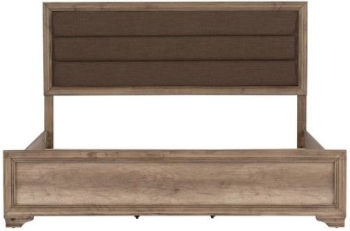 Liberty Sun Valley Sandstone King Upholstered Headboard and Panel Footboard-1