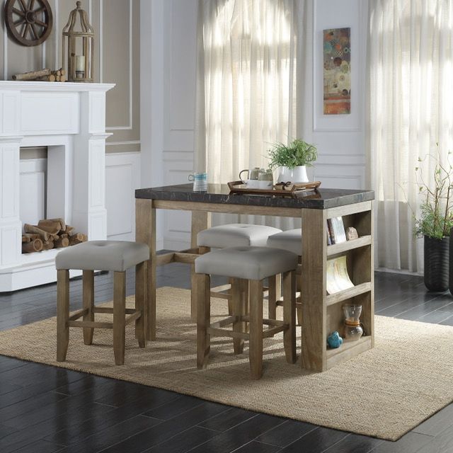 Nell 5 Dining Set (Counter Height)-0
