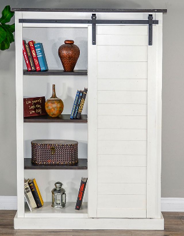 Sunny Designs™ European Cottage Bookcase with Barn Door 3