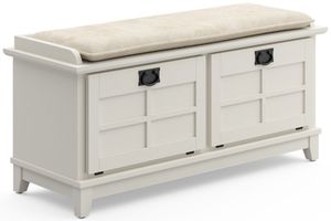homestyles® Arts & Crafts White Storage Bench