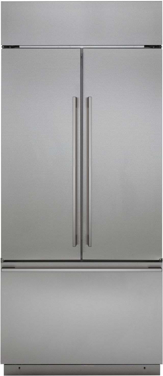 Monogram® 20.8 Cu. Ft. Stainless Steel Built In French Door Refrigerator-1