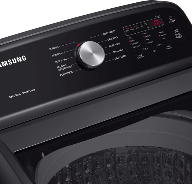 Samsung 5100 Series 5.0 Cu. Ft. Brushed Black Top Load Washer 6