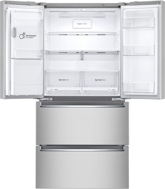 LG 33" 18.3 Cu. Ft. Smudge Resistant Stainless Steel Counter Depth French Door Refrigerator-2