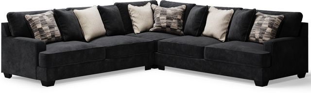 Signature Design by Ashley® Lavernett Charcoal 3-Piece Sectional 0
