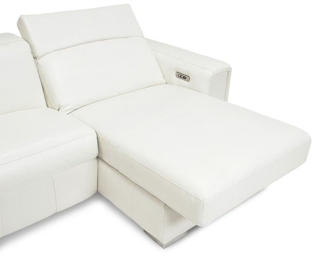 Palliser® Furniture Titan White Chaise Sofa with Power Headrest 2