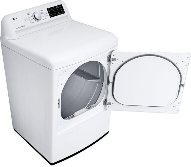 LG 7.3 Cu. Ft. White Front Load Gas Dryer-DLG7101W-3