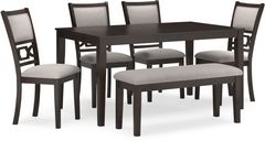 Signature Design by Ashley® Langwest 6-Piece Cherry Brown Dining Room Set